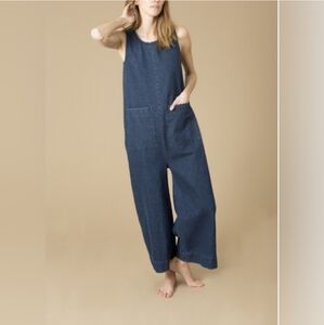 Ilana Kohn Denim Blue Sleeveless Jumpsuit